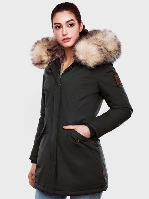 Navahoo Damen Winter Parka Cristal – Premium Kollektion mit Abnehmbarem Kunstfellkragen - Image 6