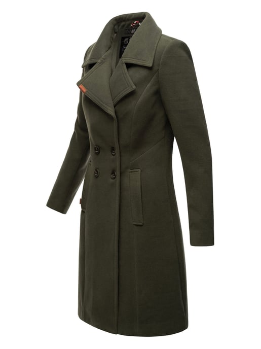 Navahoo Damen Trenchcoat Wooly – Premium Wintermantel mit Eleganter Passform - Image 3