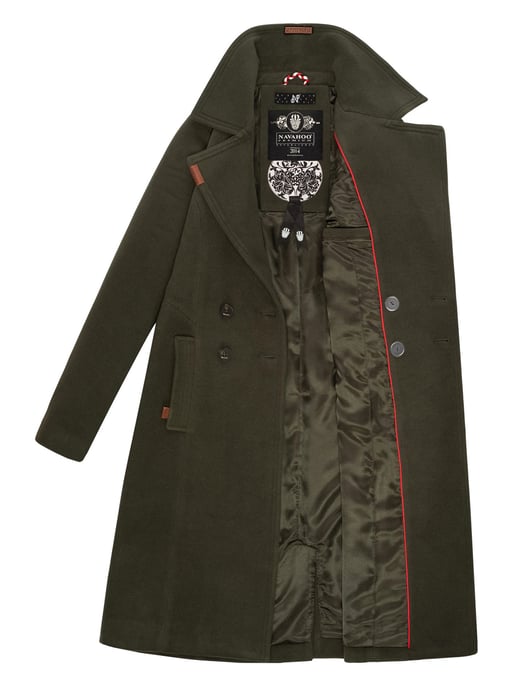 Navahoo Damen Trenchcoat Wooly – Premium Wintermantel mit Eleganter Passform - Image 6