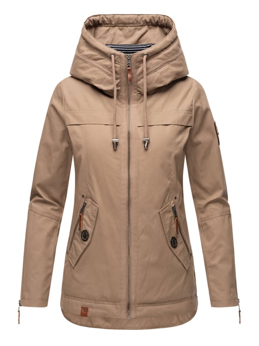 Navahoo Damen Übergangsjacke Wekoo – Leichte Baumwolljacke mit Kapuze - Image 2