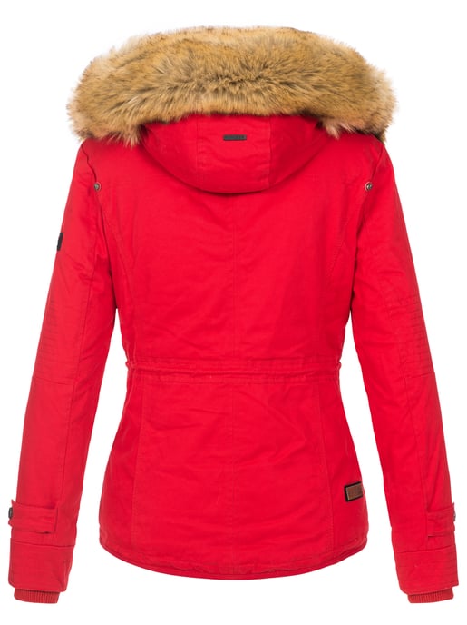 Navahoo Damen Winterjacke Pearl – Kurz-Parka mit Teddyfell & Abnehmbarem Kunstfellkragen - Image 3