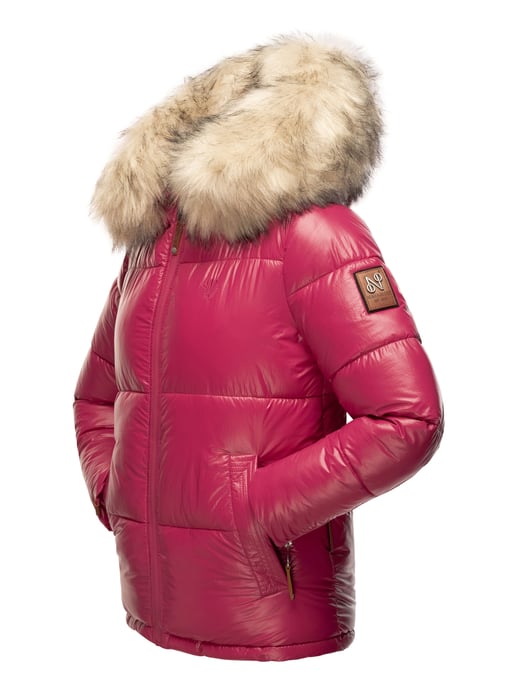 Navahoo Premium Damen Winterjacke Tikunaa – Puffer Look, Warm & Mit Kunstfellkragen - Image 5