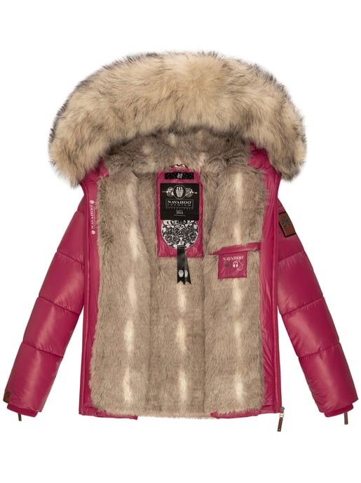 Navahoo Premium Damen Winterjacke Tikunaa – Puffer Look, Warm & Mit Kunstfellkragen - Image 6