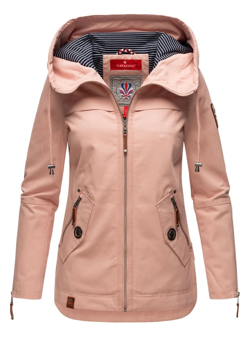 Navahoo Damen Übergangsjacke Wekoo – Leichte Baumwolljacke mit Kapuze - Image 1