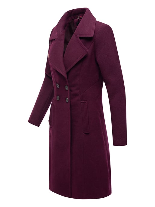 Navahoo Damen Trenchcoat Wooly – Premium Wintermantel mit Eleganter Passform - Image 2