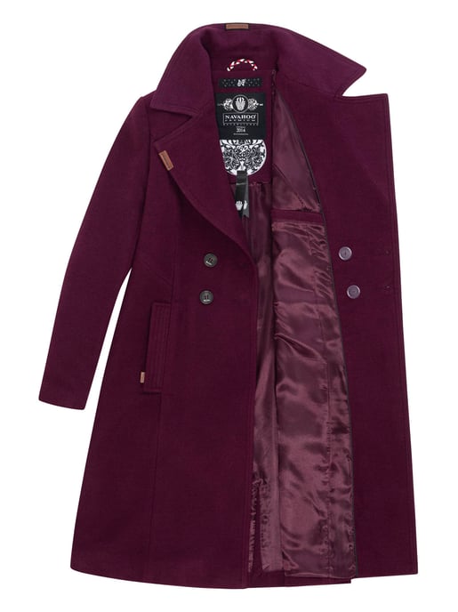 Navahoo Damen Trenchcoat Wooly – Premium Wintermantel mit Eleganter Passform - Image 4