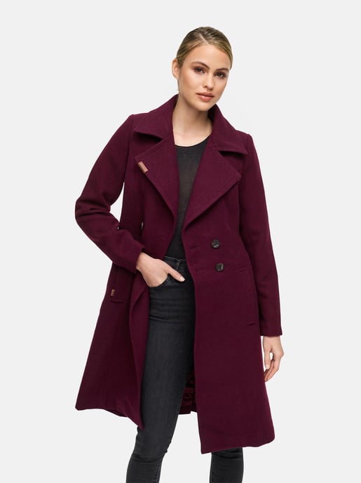 Navahoo Damen Trenchcoat Wooly – Premium Wintermantel mit Eleganter Passform - Image 5