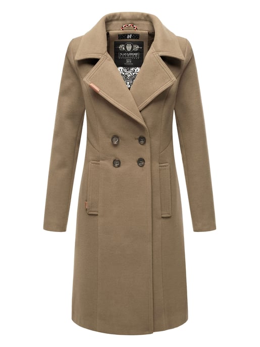 Navahoo Damen Trenchcoat Wooly – Premium Wintermantel mit Eleganter Passform - Image 1