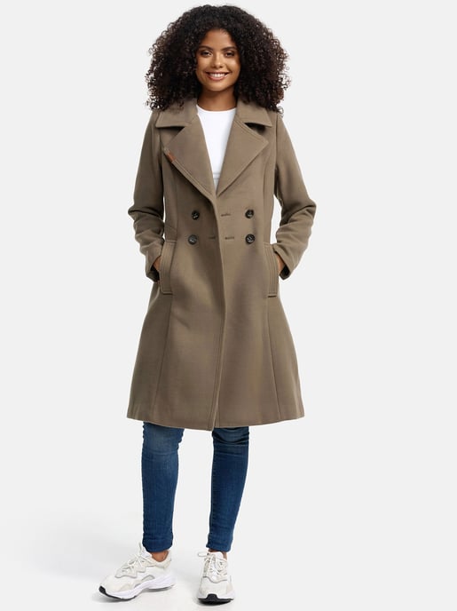 Navahoo Damen Trenchcoat Wooly – Premium Wintermantel mit Eleganter Passform - Image 6