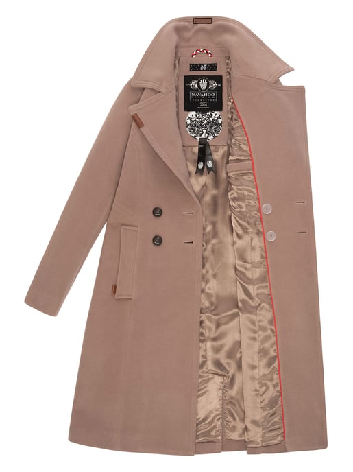 Navahoo Damen Trenchcoat Wooly – Premium Wintermantel mit Eleganter Passform - Image 6