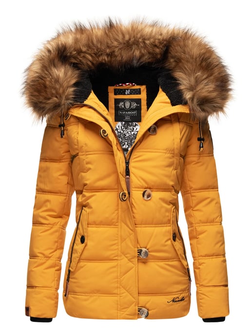 Navahoo Damen Winterjacke Zoja – Warm, Stylisch & Mit Abnehmbarem Kunstfellkragen - Image 1