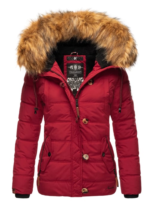Navahoo Damen Winterjacke Zoja – Warm, Stylisch & Mit Abnehmbarem Kunstfellkragen - Image 1