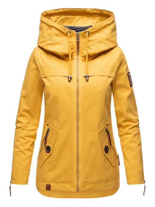 Navahoo Damen Übergangsjacke Wekoo – Leichte Baumwolljacke mit Kapuze - Image 2