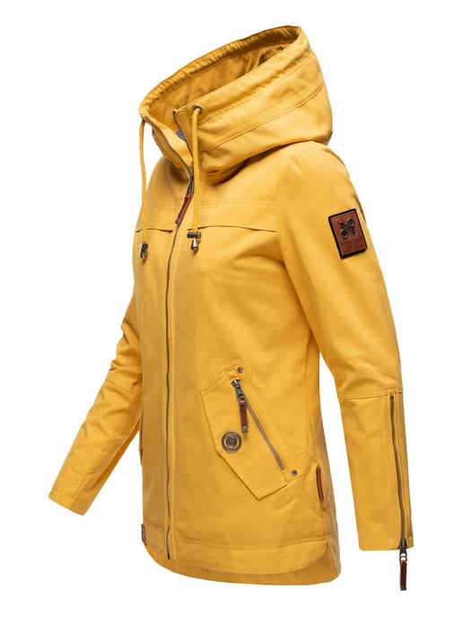 Navahoo Damen Übergangsjacke Wekoo – Leichte Baumwolljacke mit Kapuze - Image 3
