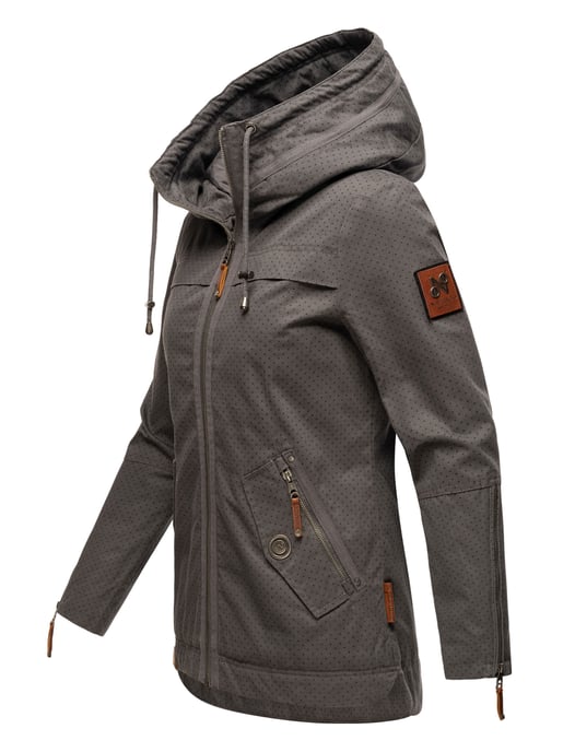 Navahoo Damen Übergangsjacke Wekoo – Leichte Baumwolljacke mit Kapuze - Image 3