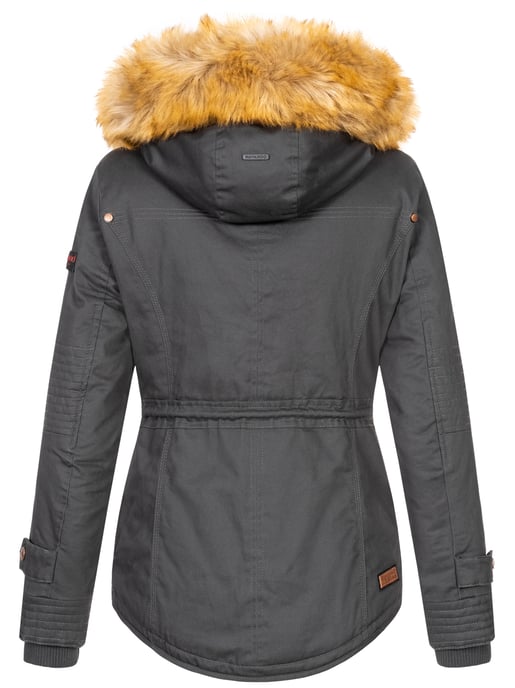Navahoo Damen Winterjacke Pearl – Kurz-Parka mit Teddyfell & Abnehmbarem Kunstfellkragen - Image 4