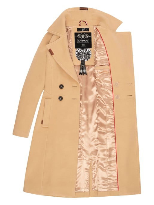 Navahoo Damen Trenchcoat Wooly – Premium Wintermantel mit Eleganter Passform - Image 5
