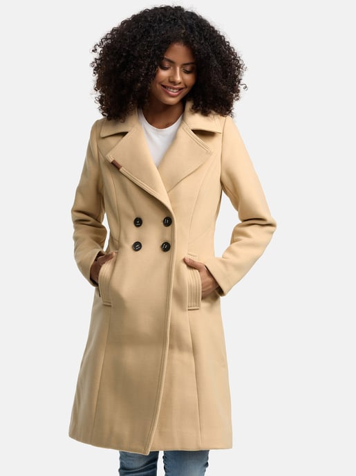 Navahoo Damen Trenchcoat Wooly – Premium Wintermantel mit Eleganter Passform - Image 6