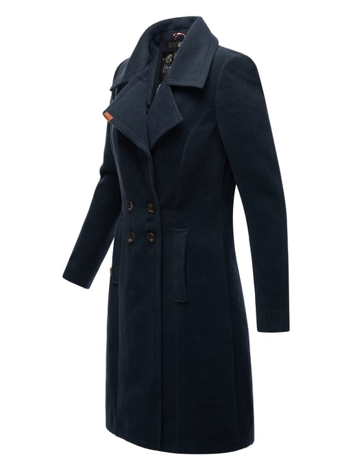 Navahoo Damen Trenchcoat Wooly – Premium Wintermantel mit Eleganter Passform - Image 3