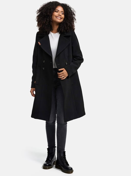 Navahoo Damen Trenchcoat Wooly – Premium Wintermantel mit Eleganter Passform - Image 6