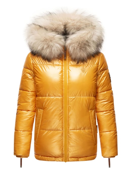 Navahoo Premium Damen Winterjacke Tikunaa – Puffer Look, Warm & Mit Kunstfellkragen - Image 2
