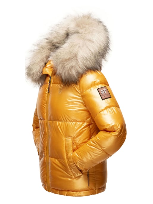 Navahoo Premium Damen Winterjacke Tikunaa – Puffer Look, Warm & Mit Kunstfellkragen - Image 5