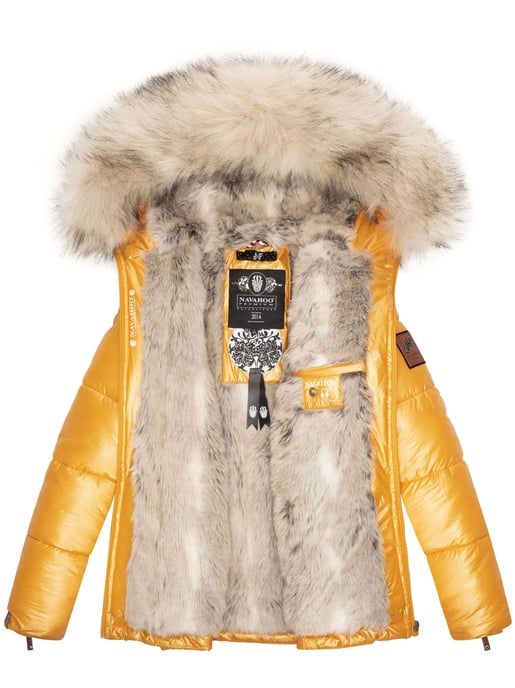 Navahoo Premium Damen Winterjacke Tikunaa – Puffer Look, Warm & Mit Kunstfellkragen - Image 6