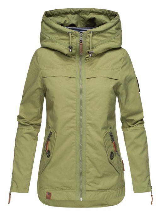 Navahoo Damen Übergangsjacke Wekoo – Leichte Baumwolljacke mit Kapuze - Image 2