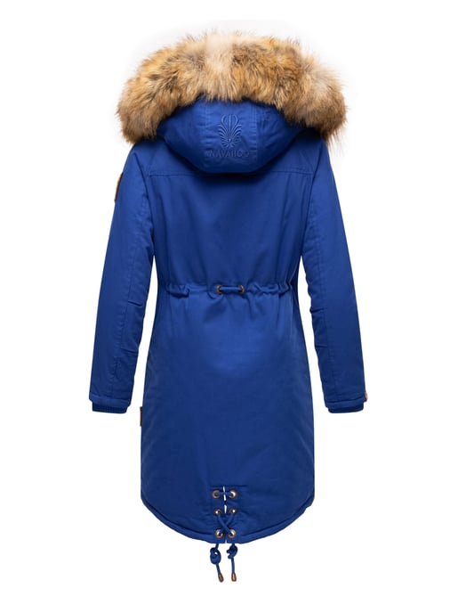 Navahoo Damen Winterjacke Rosinchen – Klassischer Parka mit Abnehmbarem Kunstfellkragen - Image 5