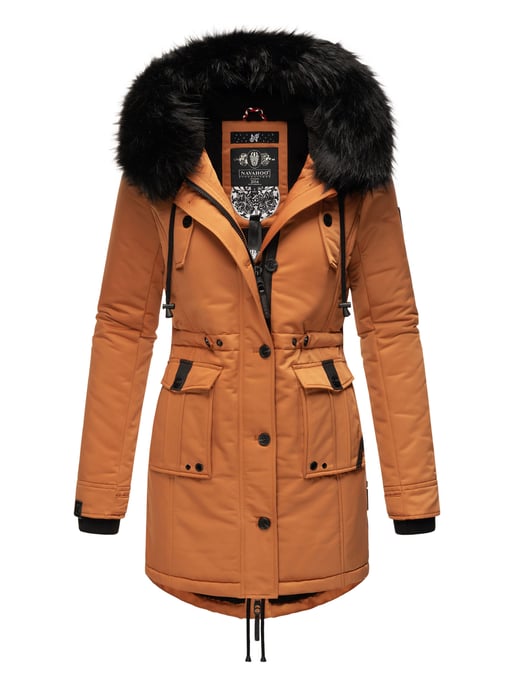 Navahoo Damen Winterjacke Luluna-Princess – Warm, Stylisch & Mit Teddyfell und Kunstfellkragen - Image 1