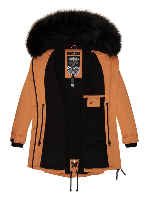 Navahoo Damen Winterjacke Luluna-Princess – Warm, Stylisch & Mit Teddyfell und Kunstfellkragen - Image 5