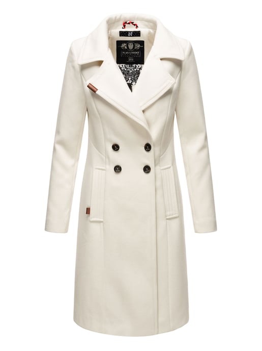 Navahoo Damen Trenchcoat Wooly – Premium Wintermantel mit Eleganter Passform - Image 1