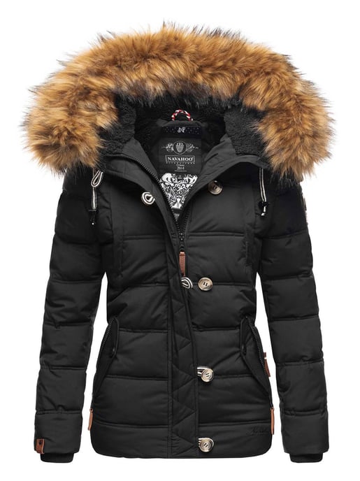 Navahoo Damen Winterjacke Zoja – Warm, Stylisch & Mit Abnehmbarem Kunstfellkragen - Image 1