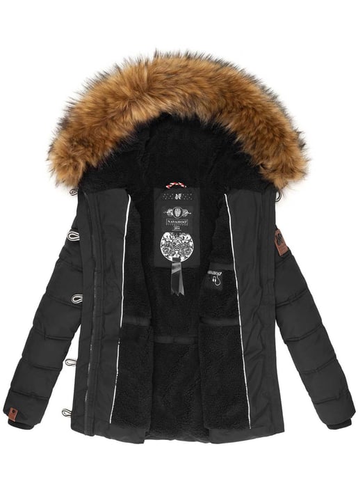 Navahoo Damen Winterjacke Zoja – Warm, Stylisch & Mit Abnehmbarem Kunstfellkragen - Image 4