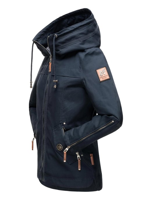 Navahoo Damen Übergangsjacke Wekoo – Leichte Baumwolljacke mit Kapuze - Image 5