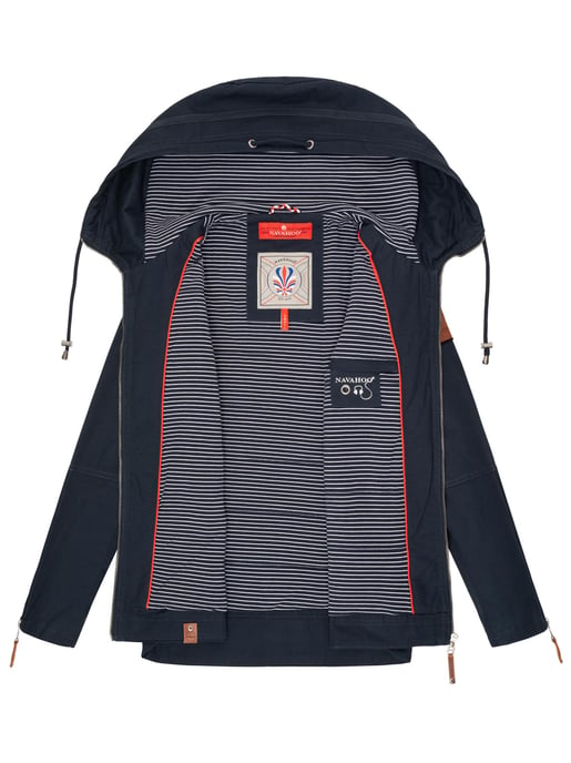 Navahoo Damen Übergangsjacke Wekoo – Leichte Baumwolljacke mit Kapuze - Image 6