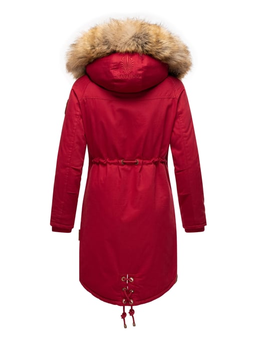 Navahoo Damen Winterjacke Rosinchen – Klassischer Parka mit Abnehmbarem Kunstfellkragen - Image 5