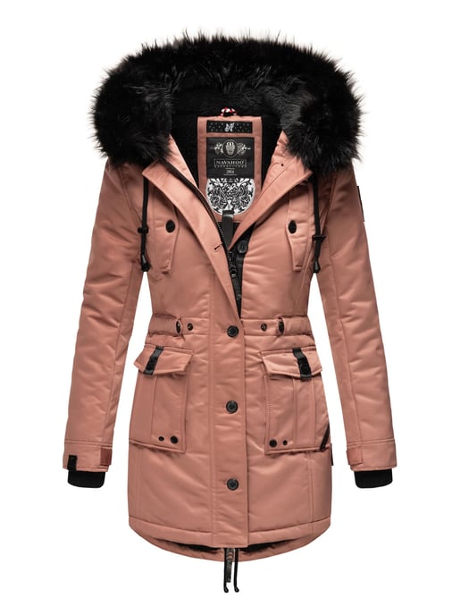 Navahoo Damen Winterjacke Luluna-Princess – Warm, Stylisch & Mit Teddyfell und Kunstfellkragen - Image 1