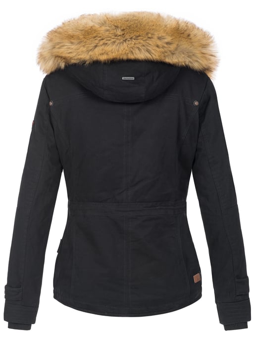 Navahoo Damen Winterjacke Pearl – Kurz-Parka mit Teddyfell & Abnehmbarem Kunstfellkragen - Image 4