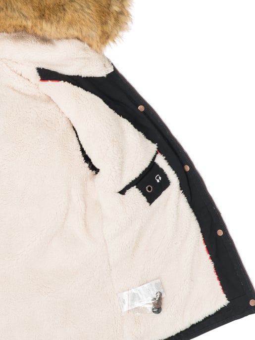 Navahoo Damen Winterjacke Pearl – Kurz-Parka mit Teddyfell & Abnehmbarem Kunstfellkragen - Image 5