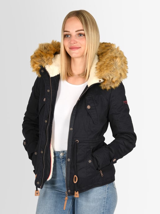 Navahoo Damen Winterjacke Pearl – Kurz-Parka mit Teddyfell & Abnehmbarem Kunstfellkragen - Image 6
