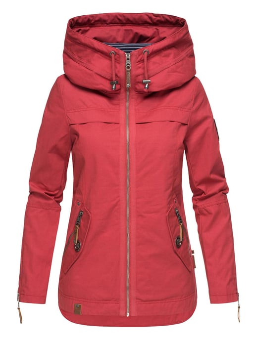 Navahoo Damen Übergangsjacke Wekoo – Leichte Baumwolljacke mit Kapuze - Image 2