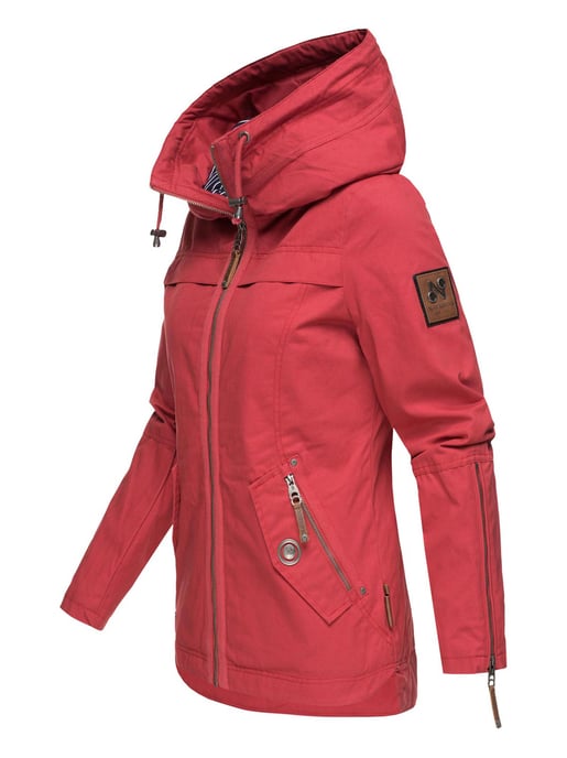 Navahoo Damen Übergangsjacke Wekoo – Leichte Baumwolljacke mit Kapuze - Image 3