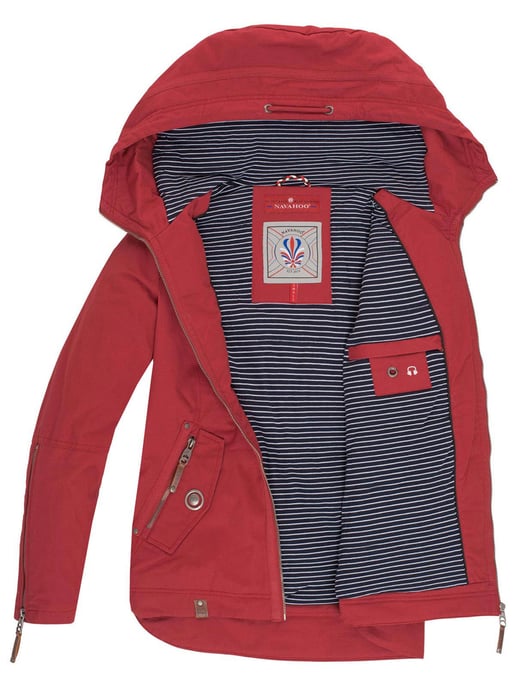 Navahoo Damen Übergangsjacke Wekoo – Leichte Baumwolljacke mit Kapuze - Image 5