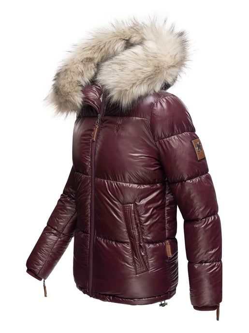 Navahoo Premium Damen Winterjacke Tikunaa – Puffer Look, Warm & Mit Kunstfellkragen - Image 2