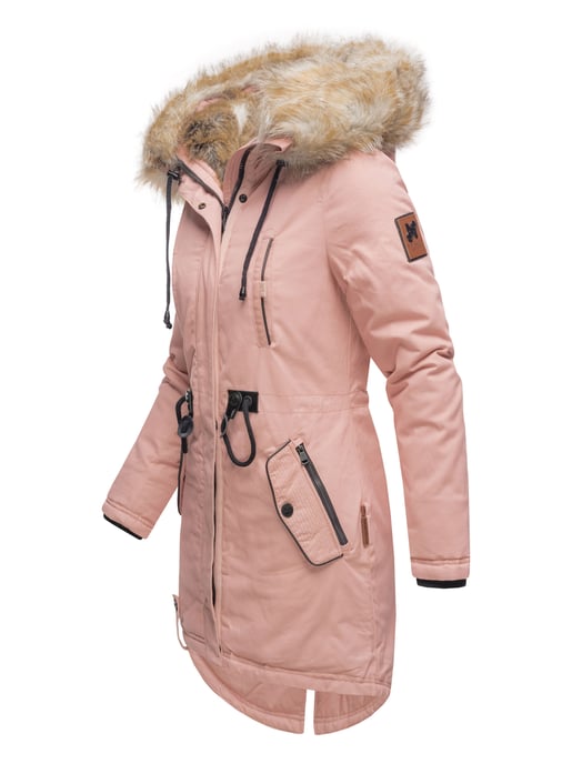 Navahoo Damen Winterjacke Bombi – Premium Kollektion mit Abnehmbarem Kunstfellkragen - Image 2