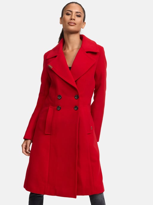 Navahoo Damen Trenchcoat Wooly – Premium Wintermantel mit Eleganter Passform - Image 2