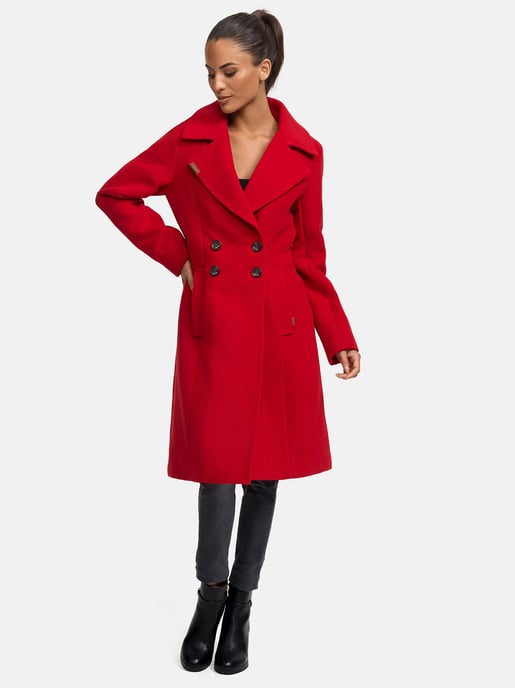 Navahoo Damen Trenchcoat Wooly – Premium Wintermantel mit Eleganter Passform - Image 3
