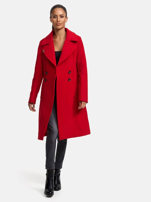 Navahoo Damen Trenchcoat Wooly – Premium Wintermantel mit Eleganter Passform - Image 4