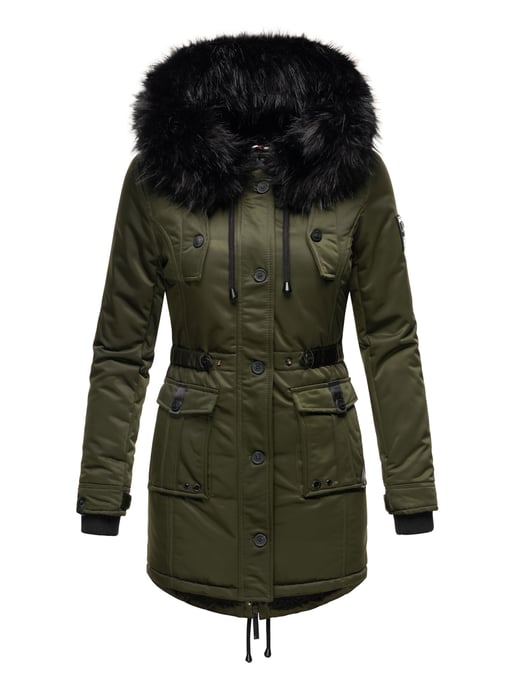 Navahoo Damen Winterjacke Luluna-Princess – Warm, Stylisch & Mit Teddyfell und Kunstfellkragen - Image 2